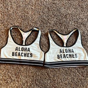 Twin aloha beaches Victoria’s Secret bras!!!